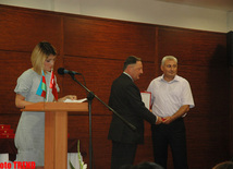 Event dedicated to 135-th anniversary of Azerbaijani national press, Head of OSCE office in Baku Ali Bilge Cankorel, Baku, Azerbaijan, Aug. 4, 2010 