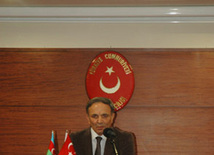 Event dedicated to 135-th anniversary of Azerbaijani national press, Chairman of Press Council Aflatun Amashov, Baku, Azerbaijan, Aug. 4, 2010 