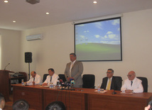 Press-conference on preparation for Olympiad held, Youth and Sports Minister Azad Rahimov, Baku, Azerbaijan, Avg.06, 2010 