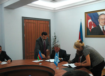 Azerbaijan, WB sign new loan agreement, Transport Minister Ziya Mammadov, Baku, Azerbaijan, Avg.11, 2010