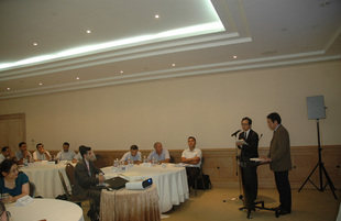 'Philosophy of doing business in Toyota Company' seminar, Toyota Tsisho Corporation General Project Manager Teruyuki Mori, Baku, Azerbaijan, Avg. 19, 2010