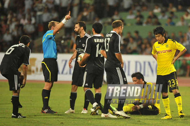 "Qarabağ"-"Borussiya" oyunu, Bakı, Azərbaycan, 26 avqust 2010