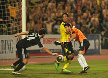 Football match between Karabakh and Borussia, Baku, Azerbaijan, Aug.26, 2010