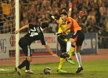 Football match between Karabakh and Borussia, Baku, Azerbaijan, Aug.26, 2010