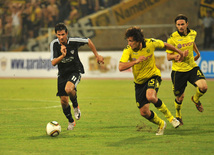 Football match between Karabakh and Borussia, Baku, Azerbaijan, Aug.26, 2010