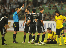 Football match between Karabakh and Borussia, Baku, Azerbaijan, Aug.26, 2010