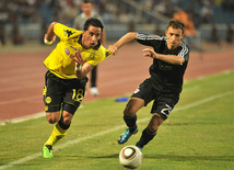 Football match between Karabakh and Borussia, Baku, Azerbaijan, Aug.26, 2010