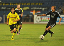 Football match between Karabakh and Borussia, Baku, Azerbaijan, Aug.26, 2010