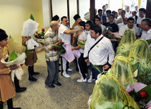 Baku welcomes winners and participants of Youth Olympics Games held in Singapore, Baku, Azerbaijan, Aug.28, 2010