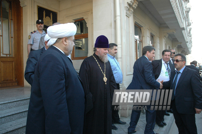 Presidents  of Ingushetia and Dagestan visit Caucasus Muslims Office, Baku, Azerbaijan, Sep.02, 2010 