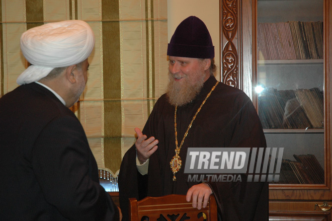 Presidents  of Ingushetia and Dagestan visit Caucasus Muslims Office, Baku, Azerbaijan, Sep.02, 2010 