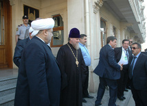 Presidents  of Ingushetia and Dagestan visit Caucasus Muslims Office, Baku, Azerbaijan, Sep.02, 2010 