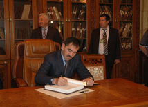 Presidents  of Ingushetia and Dagestan visit Caucasus Muslims Office, Baku, Azerbaijan, Sep.02, 2010 