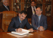 Presidents  of Ingushetia and Dagestan visit Caucasus Muslims Office, Baku, Azerbaijan, Sep.02, 2010 