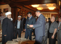 Presidents  of Ingushetia and Dagestan visit Caucasus Muslims Office, Baku, Azerbaijan, Sep.02, 2010 