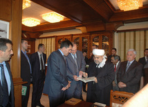 Presidents  of Ingushetia and Dagestan visit Caucasus Muslims Office, Baku, Azerbaijan, Sep.02, 2010 