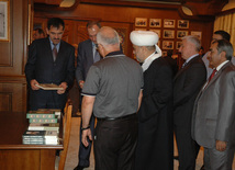 Presidents  of Ingushetia and Dagestan visit Caucasus Muslims Office, Baku, Azerbaijan, Sep.02, 2010 