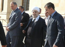 Presidents  of Ingushetia and Dagestan visit Caucasus Muslims Office, Baku, Azerbaijan, Sep.02, 2010 