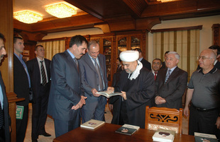 Presidents  of Ingushetia and Dagestan visit Caucasus Muslims Office, Baku, Azerbaijan, Sep.02, 2010 