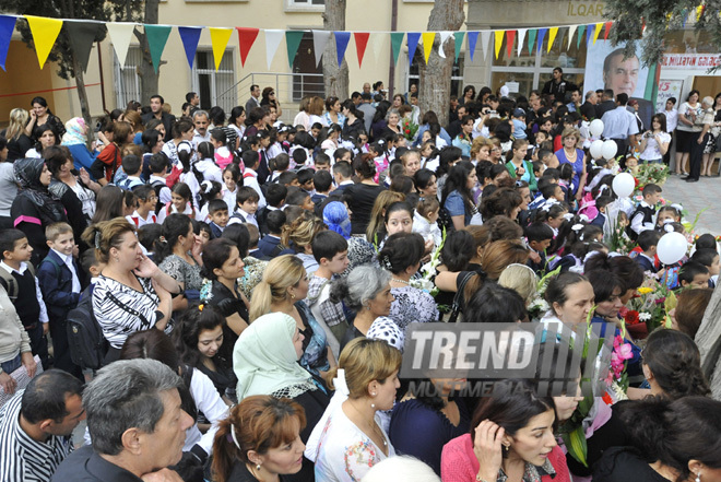 First call sounded in Baku schools today, Baku, Azerbaijan, Sep.15, 2010 