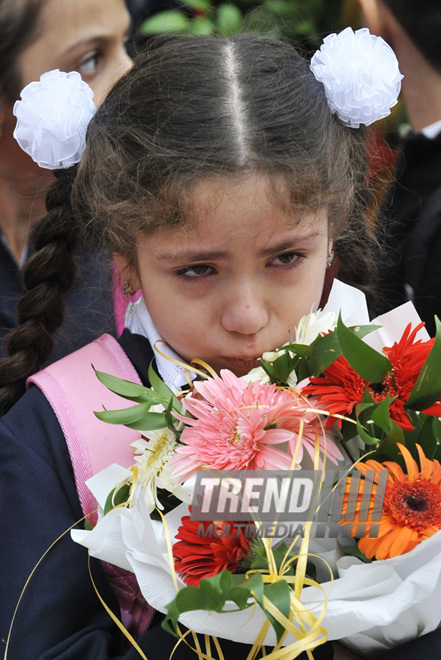 First call sounded in Baku schools today, Baku, Azerbaijan, Sep.15, 2010 