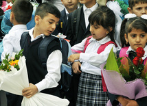 First call sounded in Baku schools today, Baku, Azerbaijan, Sep.15, 2010 