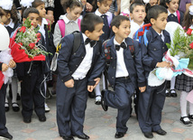 First call sounded in Baku schools today, Baku, Azerbaijan, Sep.15, 2010 