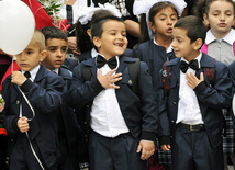 First call sounded in Baku schools today, Baku, Azerbaijan, Sep.15, 2010 