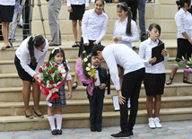 First call sounded in Baku schools today, Baku, Azerbaijan, Sep.15, 2010 