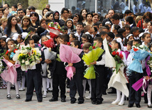 First call sounded in Baku schools today, Baku, Azerbaijan, Sep.15, 2010 