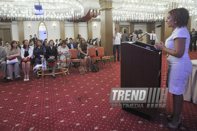 Awarding ceremony of honorary diplomas for merits in participating in activities of international organization "YES", dealing with issues of human trafficking, Baku, Azerbaijan, Sept. 17, 2010