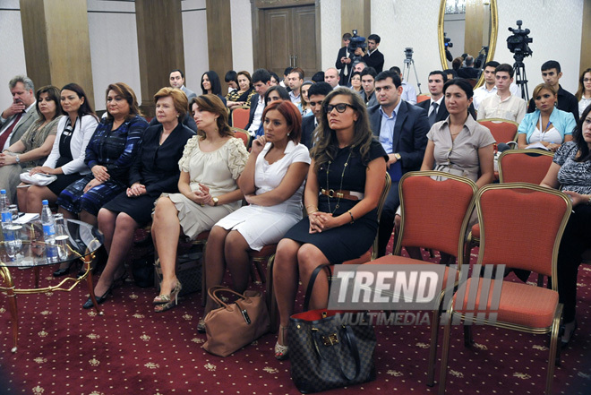 Awarding ceremony of honorary diplomas for merits in participating in activities of international organization "YES", dealing with issues of human trafficking, Baku, Azerbaijan, Sept. 17, 2010