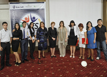 Awarding ceremony of honorary diplomas for merits in participating in activities of international organization "YES", dealing with issues of human trafficking, Former Latvian President Vaira Vike-Freiberga, singer Tunzala Agayeva, Baku, Azerbaijan, Sept. 17, 2010