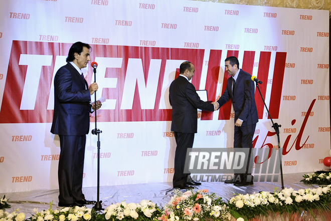 TREND International News Agency marks 15th anniversary, Baku, Azerbaijan, Oct.04, 2010 