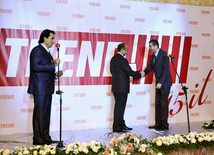 TREND International News Agency marks 15th anniversary, Head of Socio-Political Department of the President’s Office Ali Hasanov, Director for International Cooperation Elchin Huseynov, Baku, Azerbaijan, Oct.04, 2010