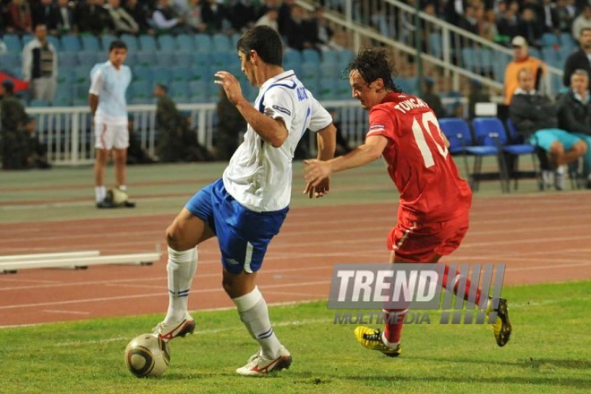 Azerbaijani national football team in domestic qualifying match with Turkey within 2012 European Championship, Baku,  Azerbaijan, Okt.12, 2010