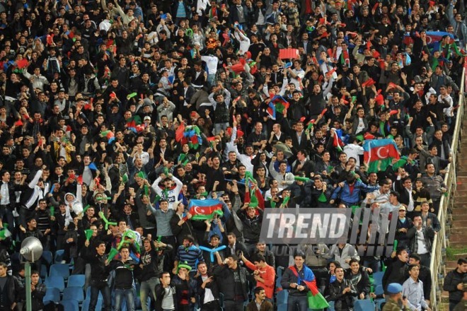 Azerbaijani national football team in domestic qualifying match with Turkey within 2012 European Championship, Baku,  Azerbaijan, Okt.12, 2010