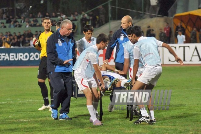 Azerbaijani national football team in domestic qualifying match with Turkey within 2012 European Championship, Baku,  Azerbaijan, Okt.12, 2010