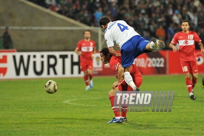 Azerbaijani national football team in domestic qualifying match with Turkey within 2012 European Championship, Baku,  Azerbaijan, Okt.12, 2010