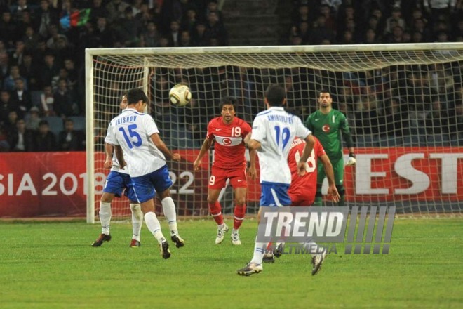 Azerbaijani national football team in domestic qualifying match with Turkey within 2012 European Championship, Baku,  Azerbaijan, Okt.12, 2010