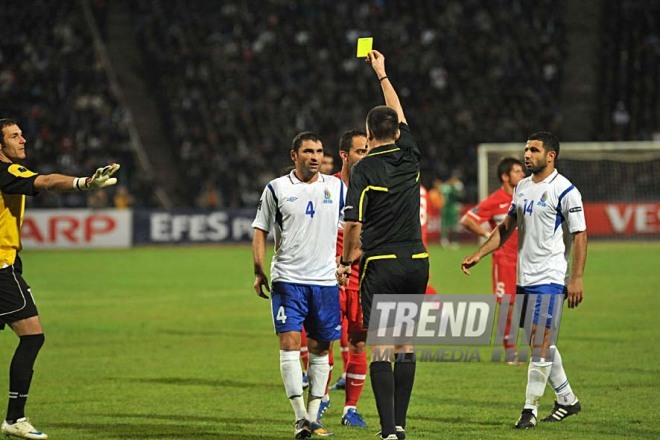 Azerbaijani national football team in domestic qualifying match with Turkey within 2012 European Championship, Baku,  Azerbaijan, Okt.12, 2010