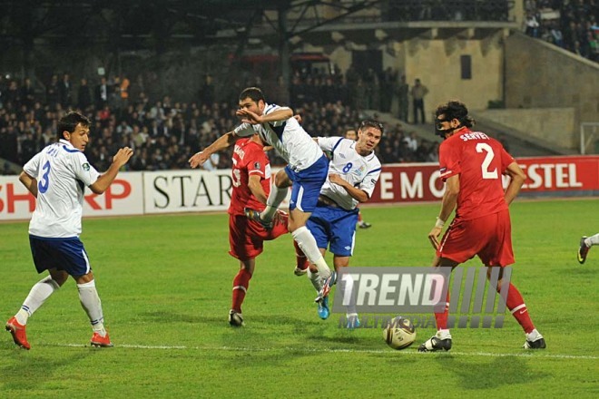 Azerbaijani national football team in domestic qualifying match with Turkey within 2012 European Championship, Baku,  Azerbaijan, Okt.12, 2010