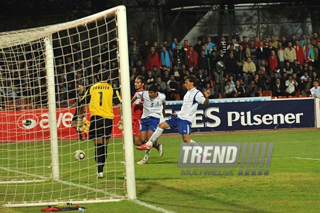 Azerbaijani national football team in domestic qualifying match with Turkey within 2012 European Championship, Baku,  Azerbaijan, Okt.12, 2010