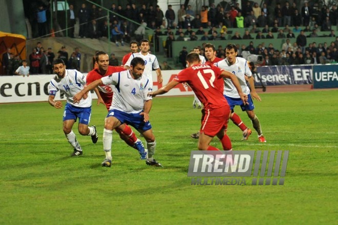 Azerbaijani national football team in domestic qualifying match with Turkey within 2012 European Championship, Baku,  Azerbaijan, Okt.12, 2010