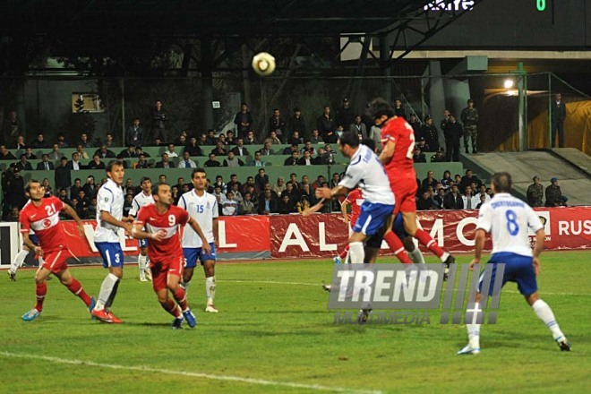 Azerbaijani national football team in domestic qualifying match with Turkey within 2012 European Championship, Baku,  Azerbaijan, Okt.12, 2010