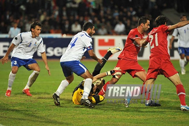 Azerbaijani national football team in domestic qualifying match with Turkey within 2012 European Championship, Baku,  Azerbaijan, Okt.12, 2010