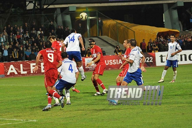 Azerbaijani national football team in domestic qualifying match with Turkey within 2012 European Championship, Baku,  Azerbaijan, Okt.12, 2010