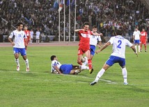 Azerbaijani national football team in domestic qualifying match with Turkey within 2012 European Championship, Baku,  Azerbaijan, Okt.12, 2010