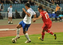 Azerbaijani national football team in domestic qualifying match with Turkey within 2012 European Championship, Baku,  Azerbaijan, Okt.12, 2010