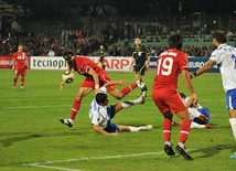 Azerbaijani national football team in domestic qualifying match with Turkey within 2012 European Championship, Baku,  Azerbaijan, Okt.12, 2010